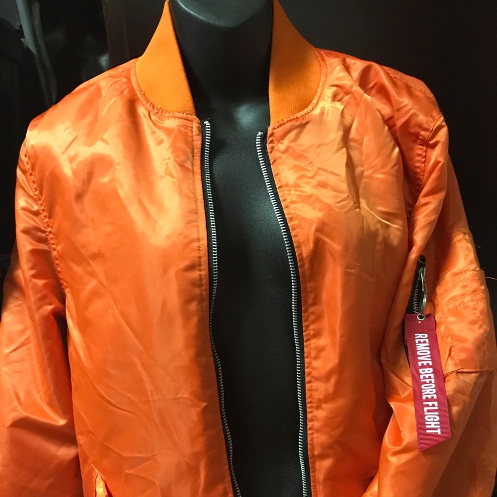 Orange Puffer Jacket